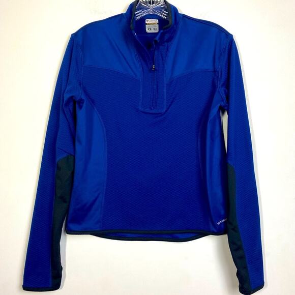 COLUMBIA TITANIUM HALF ZIP POLYESTER PULLOVER SZ S - Picture 2 of 10